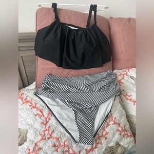 Cupshe high waisted 2 piece bathing suit